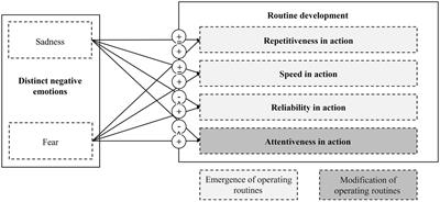 When is it good to feel bad? How sadness and fear differ in their effects on routine development